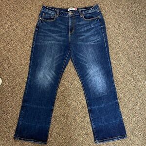 CAbi Women’s Denim 5494 True Boyfriend Jeans Size 12 Dark Wash EUC